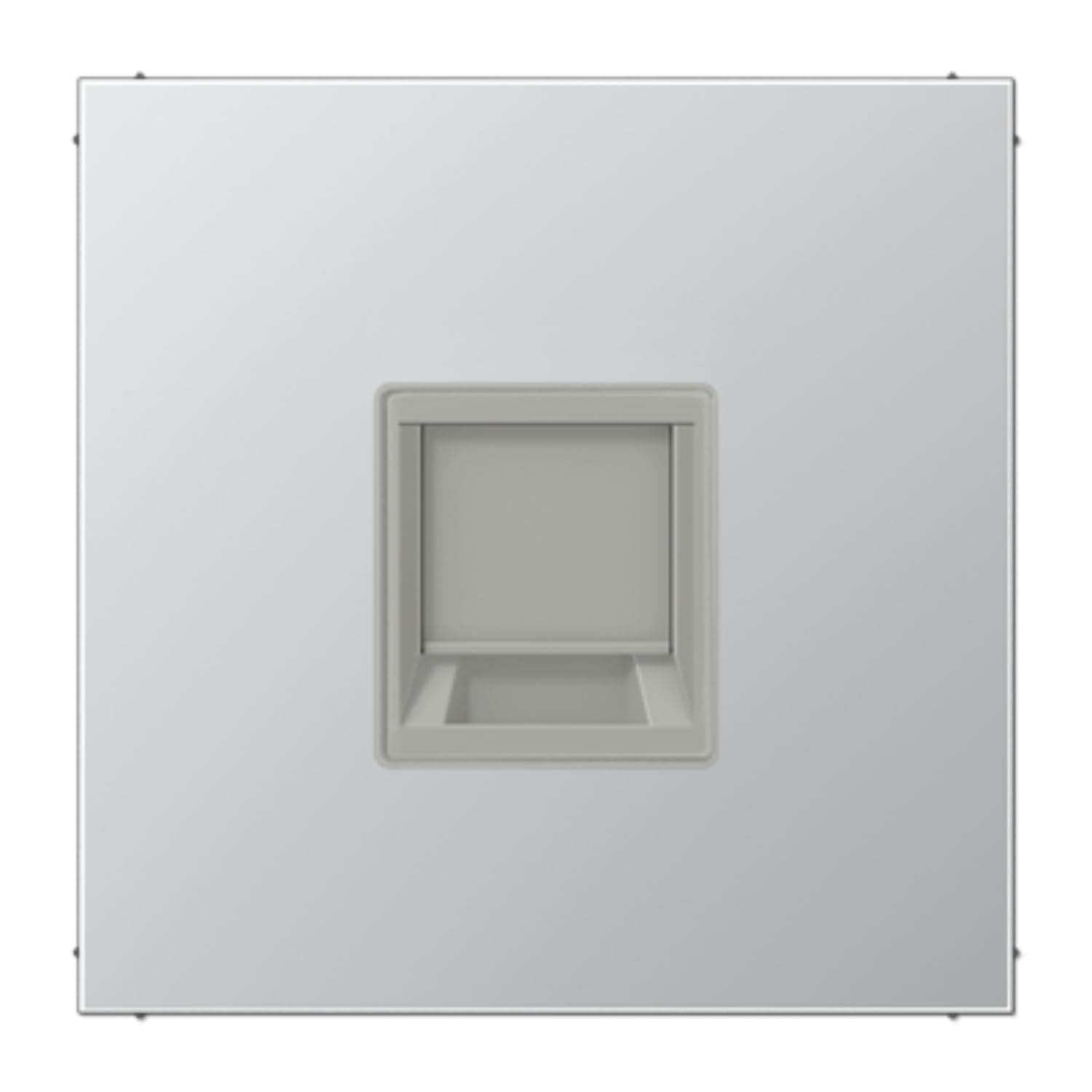 Plaque modulaire Jack JUNG AL1969-15WE aluminium avec 1 prise et inscription LS
