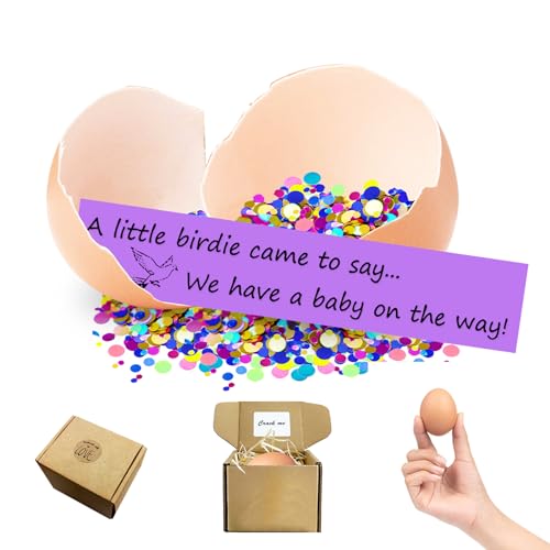 Baby Pregnancy Announcements Ideas, Surprise Egg Pregnancy Reveal to Parents, Grandparents, Future Dad, Family, Best Friend