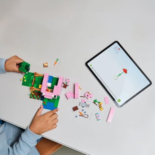 LEGO Minecraft The Baby Pig House Toy Figures and Playset - Building Minecraft Toy for Kids, Boys and Girls, Ages 7+ - Gift for Birthdays - with 2 Minifigures for Pretend Play - 21268 - image 2
