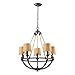 Elk 63015-5 Natural Rope 5-Light Chandelier, Aged Bronze