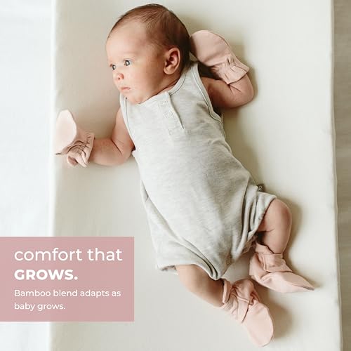 goumikids Stay-On Mitts and Boots Bundle Rose, 0-3 Months3