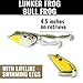 Lunkerhunt - Lunker Frog Fishing Lure with Swimming Legs (Bull Frog) Great for Bass and Pike Fishing, Freshwater Lure with Hollow Body, Mischief Minnow Lure