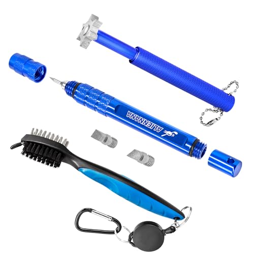 Aliennana Golf Clean Tool Set, Golf Wedge Groove Sharpener Tool | Golf Club Sharpener - Retractable...