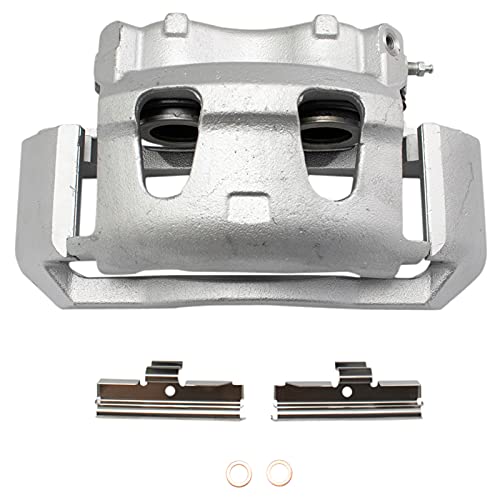 Image of TRQ Front Disc Brake Caliper with Bracket & Hardware RH | For Ford Truck Van