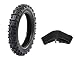 Protrax Rear Tire For Tough Roads - Off-Road Motocross/Dirt Bike - Tire & Tube 3.60-4.10 X 14" Combos – High Traction – Motorcycle Accessories/Parts- Soft Intermediate Terrain