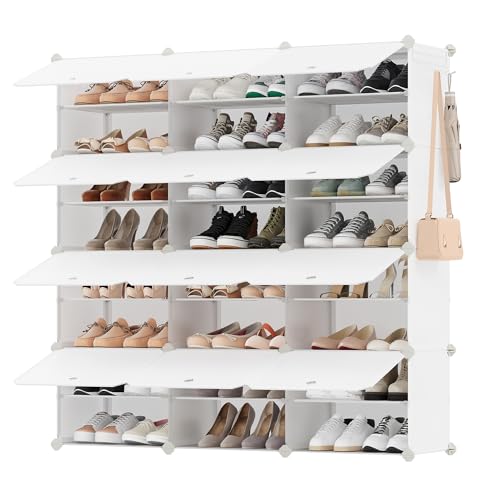 SONGMICS Schuhregal, Schuhschrank, für Garderobe und...