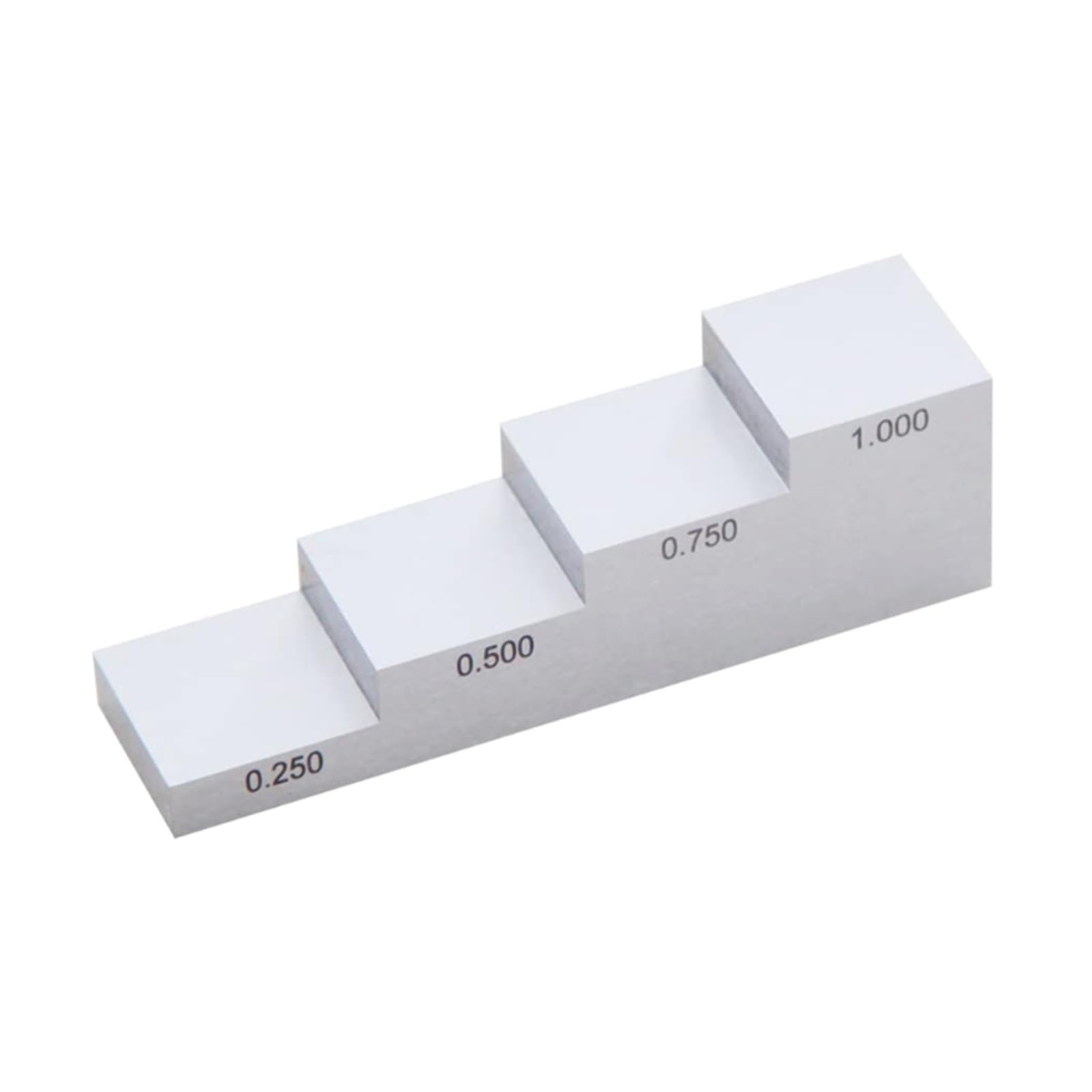 CUDTAPI Gauge Block Set 0.250/0.500/0.750/1.00 Inch Ultrasonic Thickness Tester Gauge Calibration Block, 4 Step For Linearity