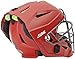 All-Star MVP5 Matte Adult Catcher's Helmet W/Deflexion Technology, Scarlet, Large