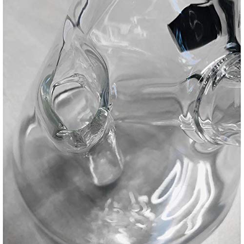 Black Leaf Icebong Klar 25cm | Ice vs. Fire Throne of Bongs | Kolbenbong 18,8 mit Diffusorschlitzadapter L 90 mm… – Bild 3