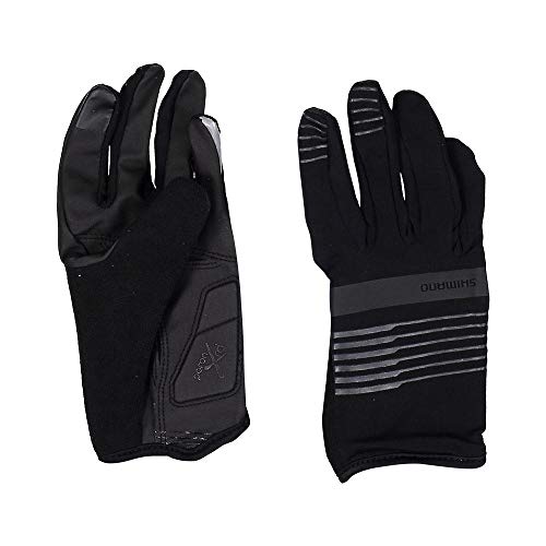 SHIMANO - Shimano ECWGLBWQS62ML6 Gants Mixte Adulte, Noir (Neg), FR : 2XL (Taille Fabricant : 2XL)