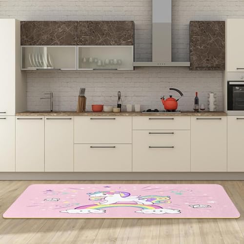 Tapete de cocina VAPOKF de alta densidad con estampado textil de nubes y arcoíris 3
