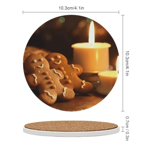 Dessous de verre céramique protège table contre la chaleur lot 4