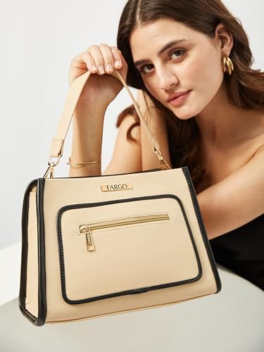 Image of Fargo Mila Handbag for Women | Soft Vegan Leather, YKK Zipper, Stylish Shoulder Purse for Office, College, Casual & Event Use | Made in India