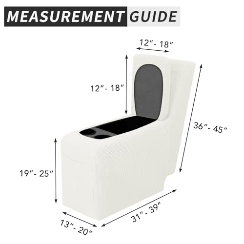 image for Easy-Going 2-Piece Recliner Console Cover for Reclining Loveseat Cover