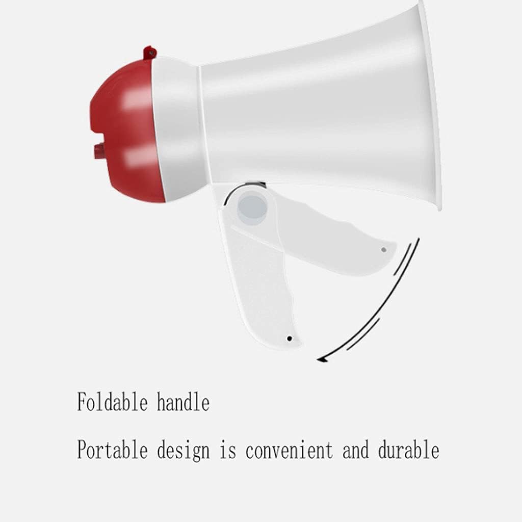 , Loud hailer, Portable Megaphone Lightweight Voice Amplifier, 5w Siren Bullhorn Compact Battery Operated,Speaker Horn