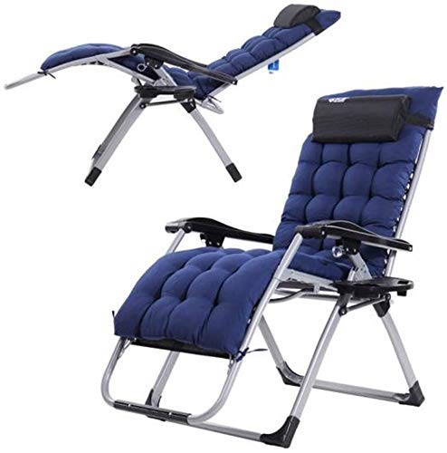 Fauteuil inclinable confortable sans gravité pour soulager le dos au jardin