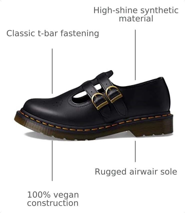Image of Dr. Martens Women's Vegan 8065 Mary Jane Flat