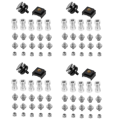 Vis de la caméra et adaptateur convertisseur 1/4 3/8 pour fixation de monopied et rotule