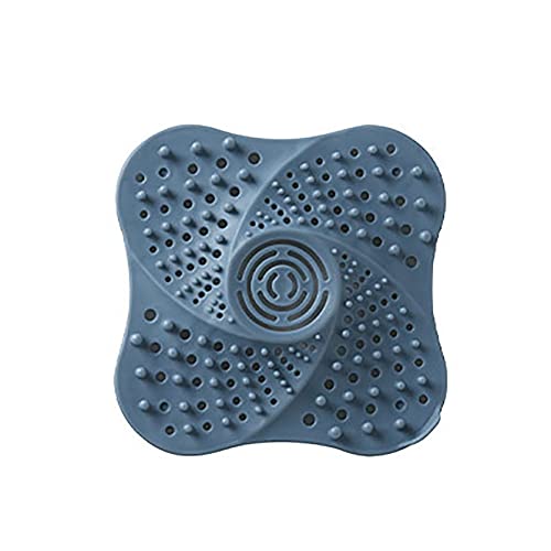 Abflusssieb Dusche Waschbecken Sieb Spüle Küche Drainer Hair Catcher Badewanne Stopper Sink Bathroom Protector,Silicone Shower Drain Covers Hält Abflüsse Frei von Haaren und Kleinteilen Blau Cover
