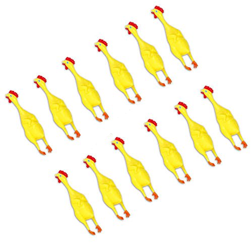 Preisvergleich Produktbild Archie McPhee Itty Bitty Gummihühner, 12 Stück