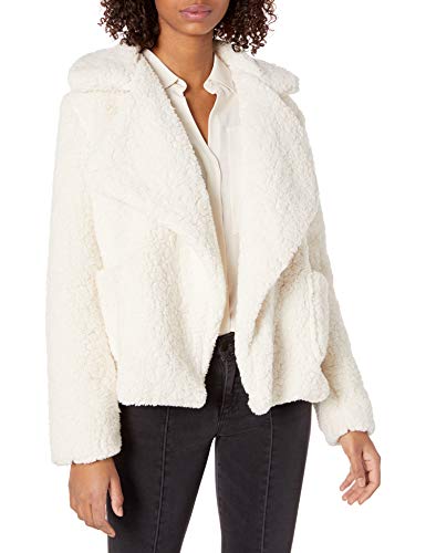 Jack by BB Dakota Junior's Soft Skills Faux Fur wubby Jacket, Ivory, Large