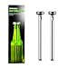 Produktbild Bayram® Flaschenkühler aus Edelstahl 2 Stück | Wiederverwendbare Getränke Kühler | Fda Zertifikat | Chiller Stick Geschenk für Männer | Ice Cold Chilled Flaschen Getränk (Normal)