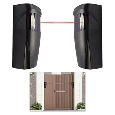 Fotocelula Puerta Garaje, Par de Fotocélulas Infrarrojas Universales para Sensor Puerta Garaje Automático de Exteriores, Compatible con Sistemas de Portones y Garajes, 12V/24V AC DC, Protección IP55 | Ya disponible en tu tienda friki favorita! En mundofriki.es!