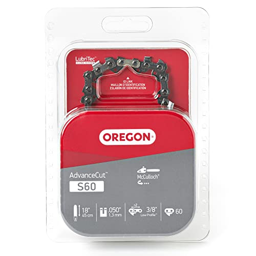 Cadena Oregon S60 semicincel con eslabones de 45,7 cm de paso constante y guiado estable 6