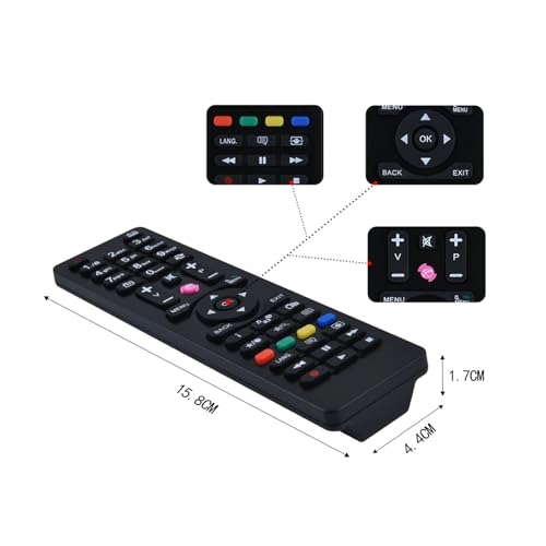 Télécommande TV pour RC4870 RC4875 RC4849 de remplacement noir - 4