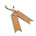 G2PLUS 100PCS Mini Kraft Paper Gift Tags with String, 2.8 x 0.8 in Blank Paper Present Tags, Brown Hang Tags with Jute Twine for DIY Arts & Crafts, Businesses, Wedding, Christmas Party Favors