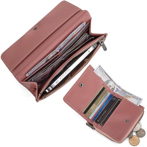 Image of Montana West X Wrangler Wallet for Women RFID Blocking Wallets Large Capacity Wallet Set with Zipper Pocket