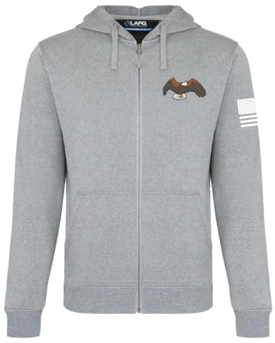 LAPG Men's Live Free Or Die Core Hoodie, Comfortable Zip Up Hoodie with Unisex Fit, Long Sleeve Hooded Sweatshirt, Multicolor4