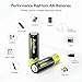 RayHom Rechargeable AA Lithium Batteries with Charger, 12Pack Li-ion Double a Batteries, 1.5V 3400mwh High Capacity, Cycle Times Over 1000+