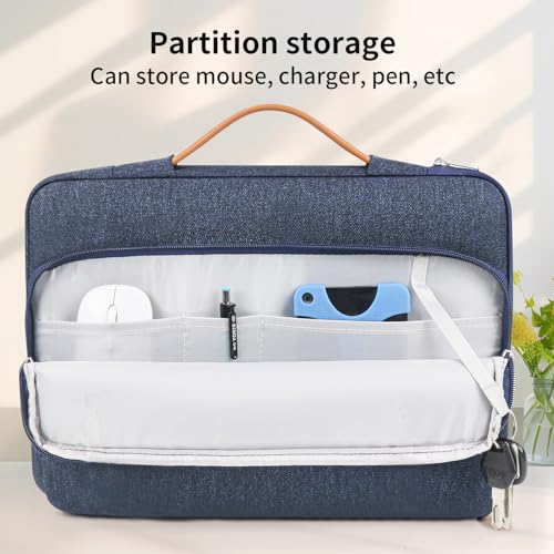 Image of MOCA Laptop Sleeve Case 15-15.6 inch, Shockproof Protective Computer Sleeve Cover with Accessories Pocket, Water Resistant Compatible for MacBook Dell HP Acer Asus Lenovo