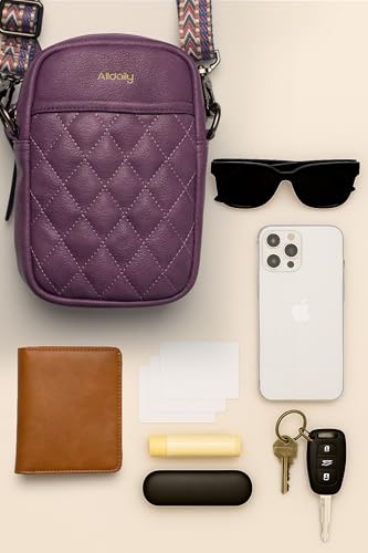 Alldaily Small Crossbody Bag for Women Vegan Leather Phone Purse with Card Slots4