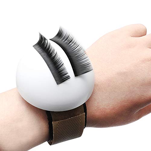 Fake Lash Stand Holder, White Lash Bubbles with Adjustable Waist Strap, Professional Eyelash Extension Pallet, 1 Pc