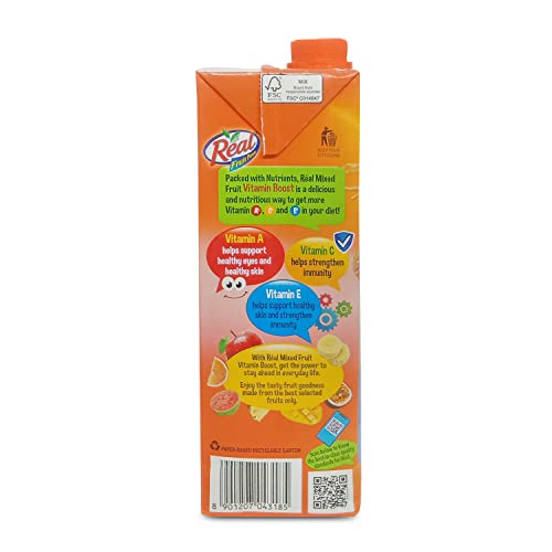 Image of Real Fruit power Vitamin Boost Mixed Fruit, 1 LTR Tetra Pk