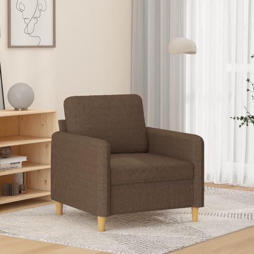 Frdhee Modulares Sofa,Sessel Braun 60 cm Stoff,Schlafzimmersofa für Wohnzimmer und Wohnungen