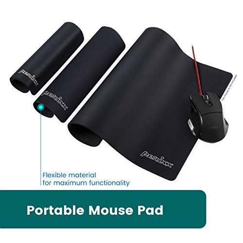 DX-1000L, Tappetino per mouse gaming con Base Antiscivolo in Gomma, L: 320x270x2 mm, Nero - Mousepad - Immagine 3