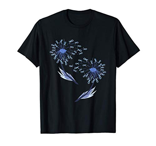 Diabetes Awareness Blue Ribbon Dandelion - Diabetic Day Maglietta