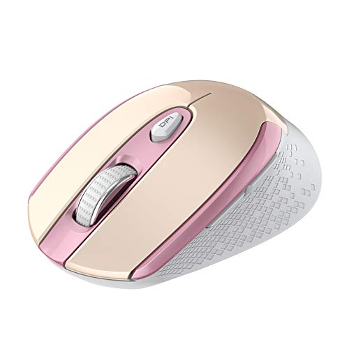 cimetech Type C Wireless Mouse, Mouse for MacBook with DPI 1000/1200/1600, Compatible with Laptop/PC/Computer - Pink