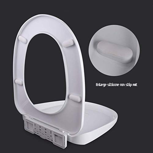 Siège de toilette à dégagement rapide avec charnières réglables et fixation supérieure - 6