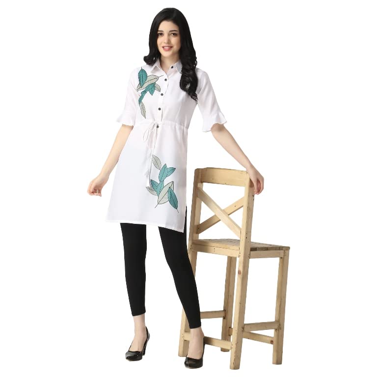 Image of OM SAI LATEST CREATION Designer Slub Cotton Fully Stitched Anarklai Kurti for Women & Girls on Jeans Palazzo or Skirt (Plus Size Upto 2XL)-(Grey)
