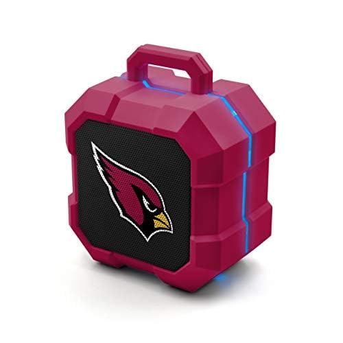Image of SOAR NFL Shockbox LED Wireless Bluetooth Speaker - Water Resistant IPX4, 5.0 Bluetooth with Over 5 Hours of Play Time - Small Portable Speaker - Officially Licensed NFL, Perfect Home & Outdoor Speaker