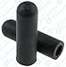 25 Rubber Vacuum Caps Black For 1/4