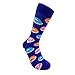 HSELL Mens Funny Pattern Dress Socks Novelty Crazy Pop Design Cotton Socks Gifts for Men