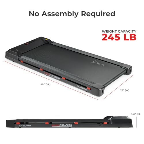 Sunny Health & Fitness Treadpad 100 – No-Assembly WiFi Walking Pad — view 7