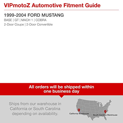 For 1999-2004 Ford Mustang Led Halo Ring Black Projector Headlight Headlamp Assembly, Driver & Passenger Side #TOP5