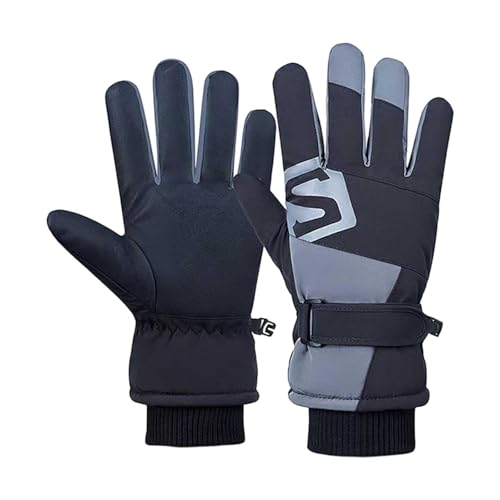 Guantes de Invierno Cálidos para hombre Guantes de Pantalla Táctil Guantes de Ciclismo de Invierno con Terciopelo de Invierno y Guantes Gruesos para El Frío Guantes a Prueba de Viento y Cálidos Unisex