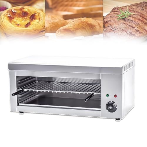 Glowdora Four Salamandre Électrique Professionnel avec Thermostat, Puissance De 2000 W, Grille Réglable pour Une Cuisson Parfaite, pour Les Pizzas, Les...